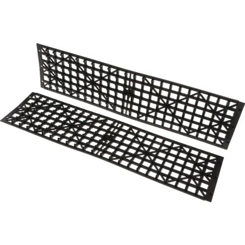 2pcs Plastic Auto Traction Mats Tire Grip Aid Emergency Pad Anti Skid Plates