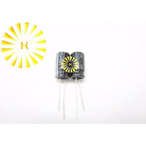 200pcs X 100% New 10UF 400V 10X17 Aluminum Electrolytic Capacitor