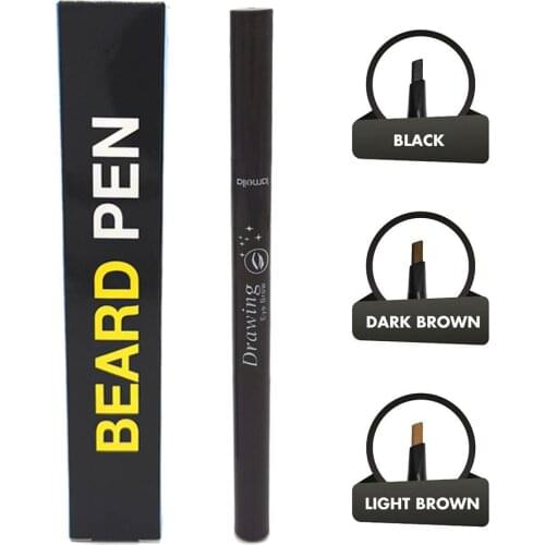 3pcs Beard Growth Pen Men Facial Hair Beard Mustache Repair Shape Growth Pen Growth Shaping Styling Makeup Tools Set