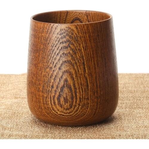 4pcs 200ml Japanese Hand made Original Wood mug Wine Cup wood milk mugs tea mug canecas copo