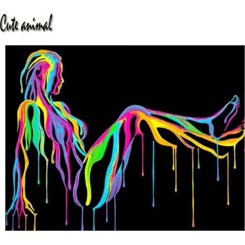 5D DIY Diamond Painting Abstract Art Body Painting Full Square Round Drill Embroidery Mosaic Cross Stitch Kit Gift Home Decor