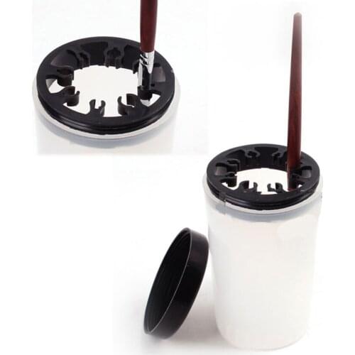 Makeup Nail Brush Holder With Card Slot, Beauty Nail Art Makeup Tools Pen Brush Container Cup Manicure Pen Holder Storage Rack