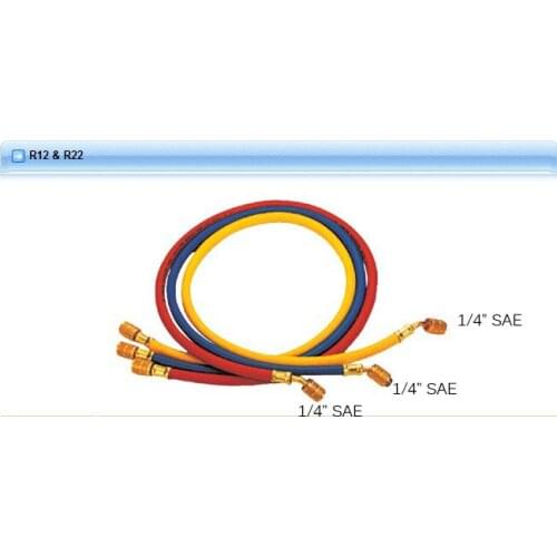 Free shipping Hongsen CT-336 Three colors Refrigeration Charging Hose 90cm For R12 R22 R134A