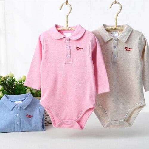 Baby bodysuit jumpsuit baby boy clothes girl clothes baby body kids clothes long sleeves preppy college style children clothing