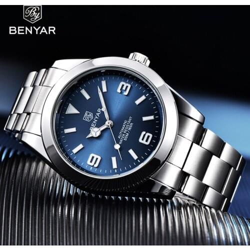 2021 Top Brand Benyar Design Fashion Leisure Men Automatic Mechanical Watch Multifunctional Waterproof Sports Watch Montre Femme