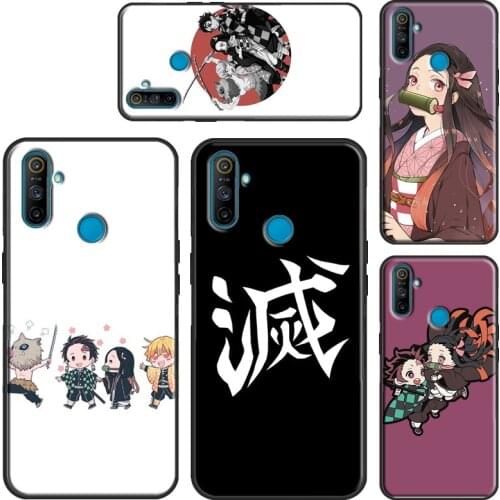 Demon Slayer Kimetsu no Yaiba Case For Realme 8 Pro C15 C11 C3 GT Neo 7i Q3 6 7 Pro Funda For OnePlus 9 Pro 8 Nord 7T 8T