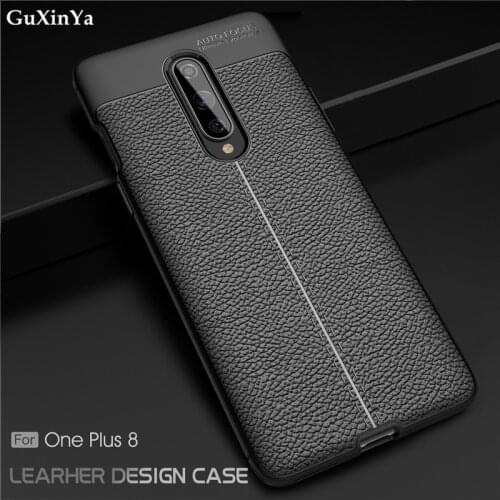 For OnePlus 8 Phone Case For OnePlus 8 Cover Luxury Leather ShockProof TPU Back Protective Case For One Plus 8 OnePlus 8 Funda