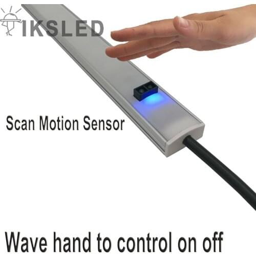 Human Infrared Sensor Light 5630 5730 Hard Rigid LED Strip Bar Light kitchen light cabinet rigid strip wave hand control on off