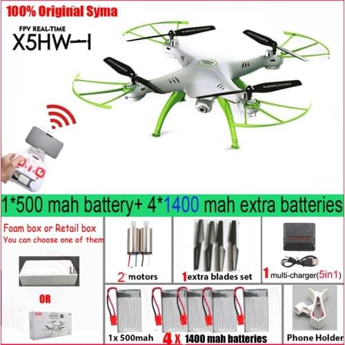 Syma X5HW FPV RC Quadcopter Drone with Camera WIFI RC Quadcopter with FPV Camera Real Time RC Helicopter Quad copter Toys
