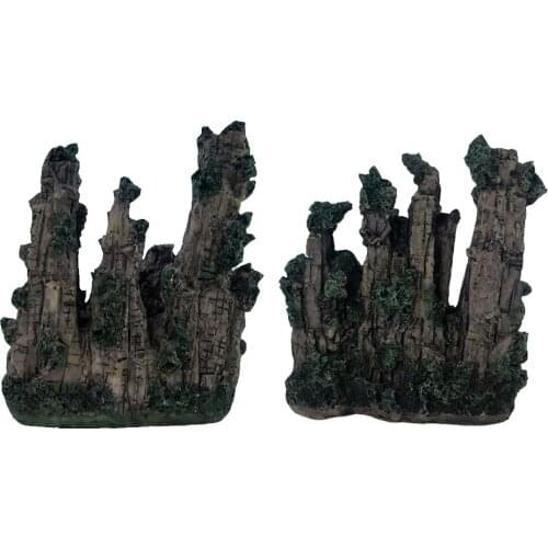 Lychee Rockery Sand Table Model Modern Style Resin Miniature Figurines Gift Garden Home Room Decoration Collection