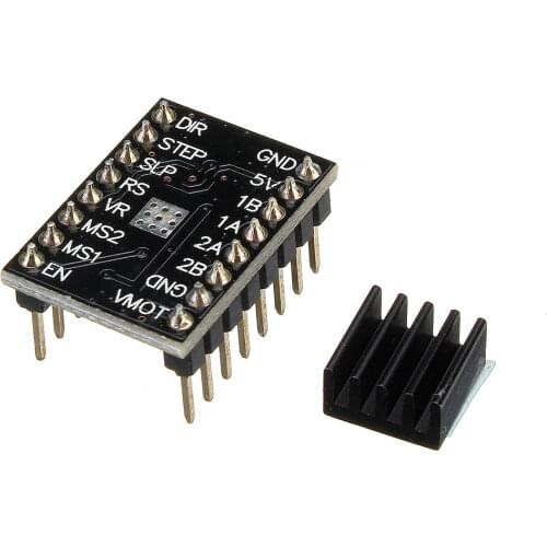 Makerbot Stepper Motor Driver Module 4-Layer with Cooling Fin+Black Heatsink for 3D Printer Extruder