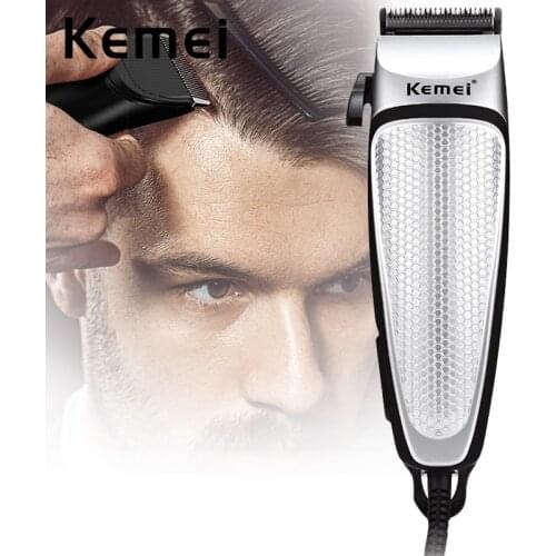 Kemei Barber Hair Cutter Electric Hair Clipper Trimmer Haircut Household Men Salon Hair Cutting Machine EU Plug Low Noise