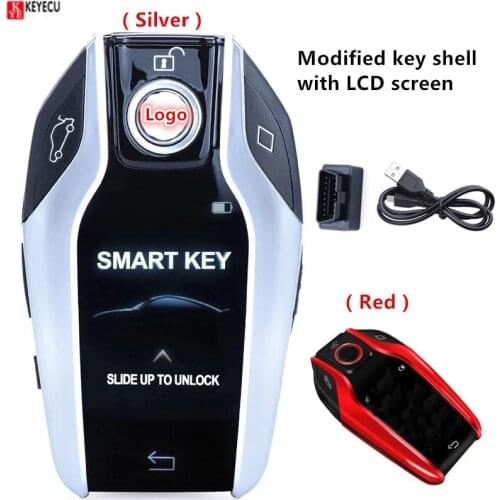 KEYECU Modified Boutique Smart Remote Car Key W/ LCD Screen for BMW for Mercedes-Benz for Buick for Audi for Cadillac for Lexus