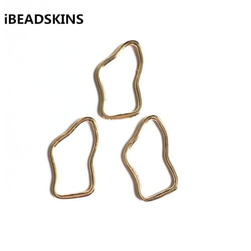 New arrival! 31x18mm 100pcs/lot gold color zinc alloy geometrical shape connector for jewelry DIY ( as shown)