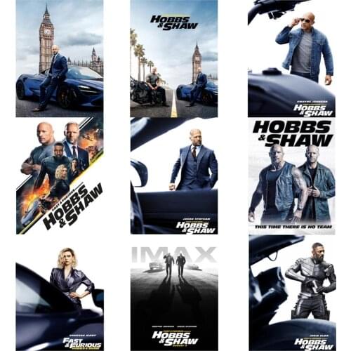 Posters Fast & Furious Presents Hobbs & Shaw Glossy Paper Good Quality Home Wall Decoration