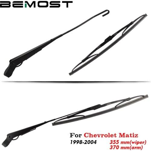 BEMOST Auto Car Rear Windshield Windscreen Wiper Arm Blades Rubber For Chevrolet Matiz 355MM 1998 1999 2000 2001 2002 2003 2004