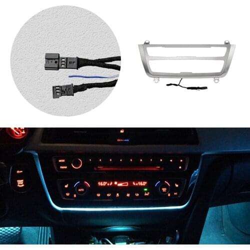 Car Interior Center Control CD Panel Cover Replacement w/Lights For BMW 3 4 Series 3GT M3 M4 F30 F31 F32 F34 F35 F36 F80 F82 F83