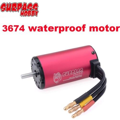 Surpass Hobby KK Waterproof motor 3670 Brushless Motor 1700KV 1900KV 2050KV 2150KV 2650KV 2850KV for 1/10 1/8 RC Drift Racing