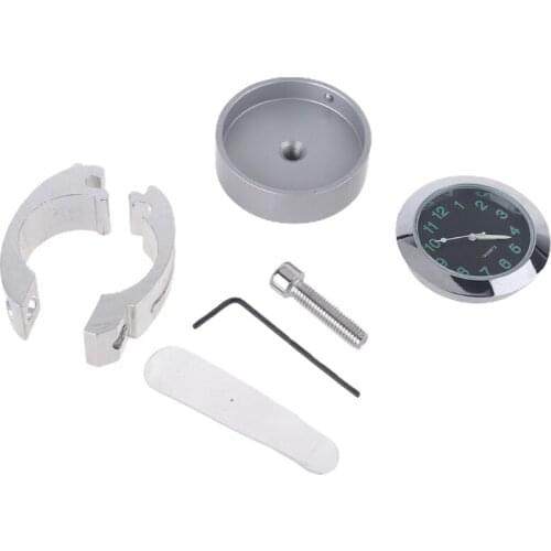 Universal Waterproof Bike Watch Glow In Dark Clock Motorcycle Alluminum Alloy Dial Mini for Mounting Bicycle Handlebar 40GF