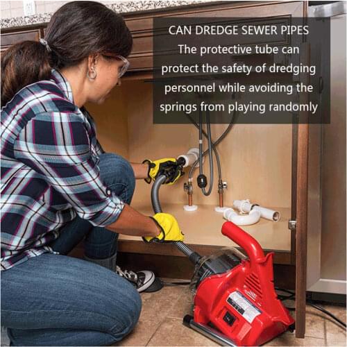 R7 Automatic Irrigation Electric Sewer Dredge Machine 220V/120W Toilet Kitchen 19-38mm Pipe Cleaner Pipe Dredge Device