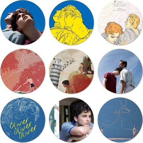 58mm Me By Your Name Icons Pins Badge Decoration Brooches Metal Badges For Backpack Decoration