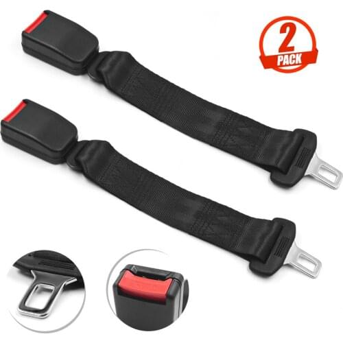 2PCS 14" Longer 36cm 14" Universal Car Auto Seat Seatbelt Safety Belt Extender Extension Buckle Seat Belts Padding Extender