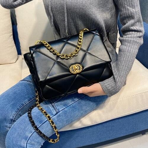 2020 Womens Small Shoulder Bag Luxury Female Chain Diamond Lattice Crossbody Bags For Women Bolsas Feminina Fashion Leather