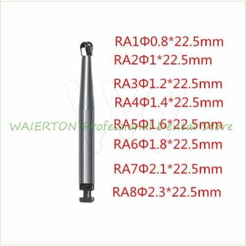 5PCS Dental Tungsten Steel Carbide Burs Low Speed Contra Angle Handpiece RA1-8