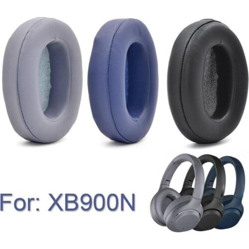 50pairs Earphone Earpads Ear Pad for Sony WH-XB900N Headphones Cushion Covers Soft Comfortable Leather Black Blue Gray