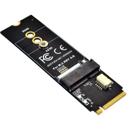 M.2 KEY-M to KEY A-E/E Adapter Riser Card for M.2 NGFF PCIE Protocol Wireless Network Card Module Support 2230 2242 size M2 Card