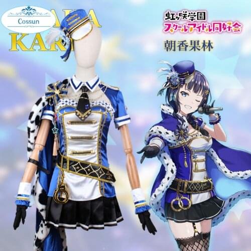 Asaka Karin Cosplay starlight Dress Lovelive Nijigasaki High School Idol Song uniform Womens skirt Suit Costume