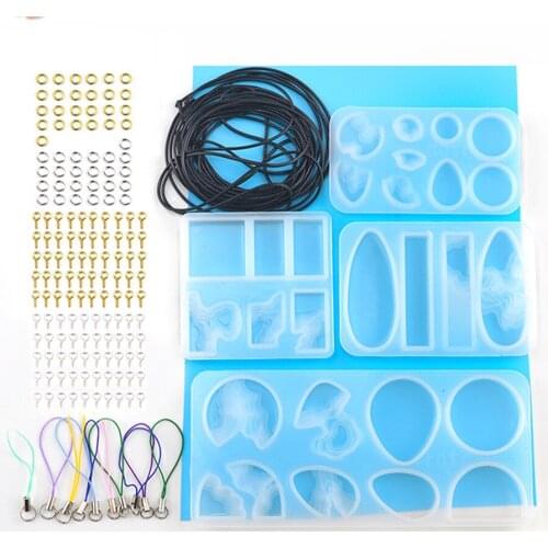 Assorted Tag Silicone Mold Star Heart Round Bow Bone Rectangle Paw Charm Mold Resin Pendant Making Pet Tags Silicone Mold