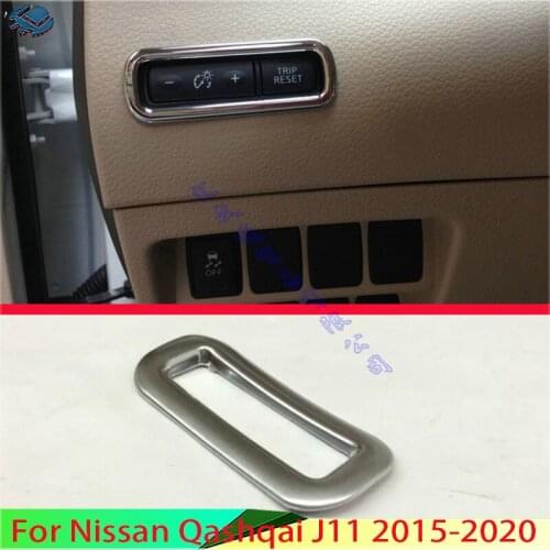 For Nissan Qashqai J11 2015 2016 2017 ABS Chrome Dashboard Odometer Button Switch Cover Trim Decoration