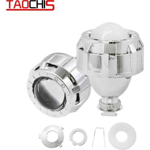 TAOCHIS 2.0 inch headlights Mini WST car motorcycle H1 H4 H7 kit Universal bi-xenon projector lens with shroud