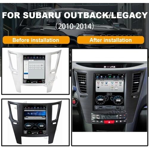 Android vertical screen car GPS navigation For-Subaru Outback Legacy 2010-2014 IPS multimedia DVD player