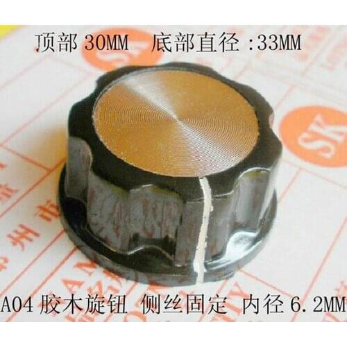 Free Shipping!! 30pcs A04 bakelite knob potentiometer / paraphyses thick copper / axle potentiometer /Electronic Component