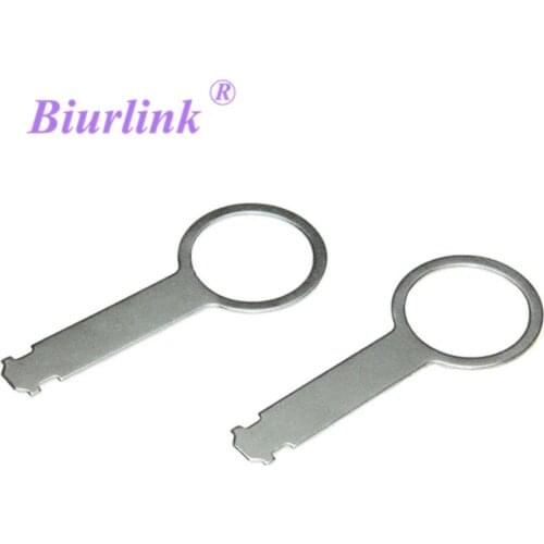 Biurlink 4pcs for AUDI VW Radio Release Alpha Gamma Beta Removing Tool CD Changer Bracket
