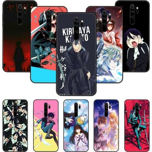 Phone Case For Xiaomi Redmi Note 8 8T 7 7A 9 9S 8A 4 5 Pro Black Cover Shell Silicone Back Tpu Hoesjes Noragami yato Anime