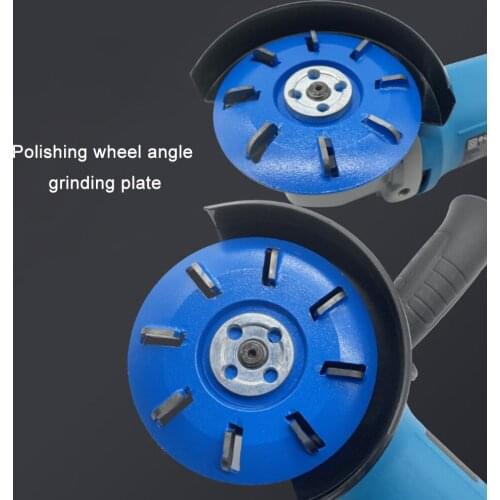 90mm Digging Wood Carving Disc 8 Teeth Woodworking Turbo Tea Tray Milling Cutter for 16mm Aperture Angle Grinders