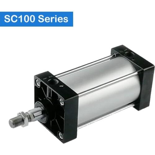 Optional magnet Free shipping SC100 type Standard cylinders 100mm bore, single rod double acting pneumatic cylinder