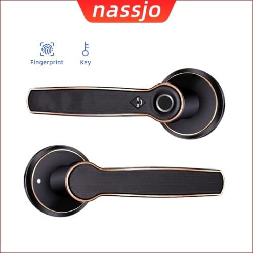 Nassjo Smart Door Lock Biometric Fingerprint Door Lock Intelligent Lock Digital Code Key Unlocking Indoor For Home/Office Safe