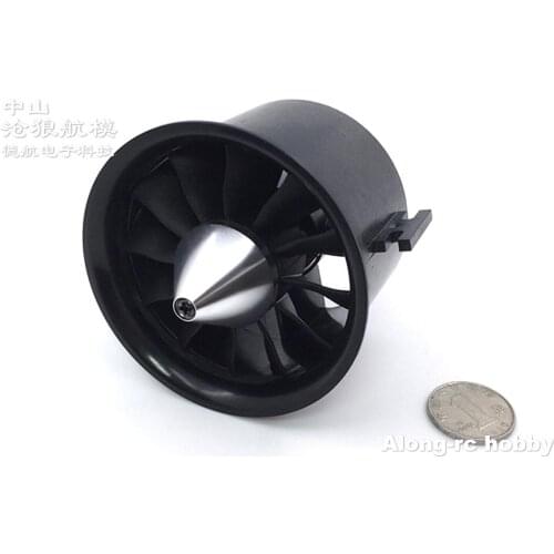 Free shipping QX-Motor 70mm Electronic Ducted Fan 12 Blades EDF 4s KV2600 6s kv1800 Brushless Motor Toy For RC Model Parts