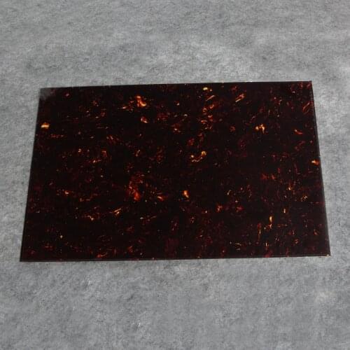 FLEOR Brown Tortoise Guitar Pickguard Blank Sheet Material PVC Celluloid 4Ply Scratch Plate 290x430x2.3mm Guitar Parts