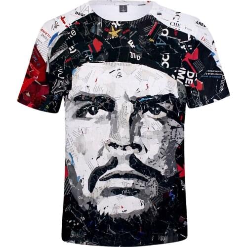 Che Guevara 3D T shirt Women Men Summer Short Sleeve Casual Hip Hop Unisex Style O-neck T-shirt Trendy Streetwear Printed Tops