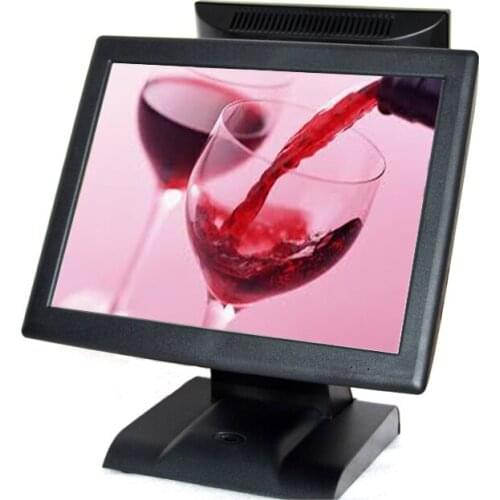Commercial POS machine touch screen POS system for retailers black cash register dual screen high quality