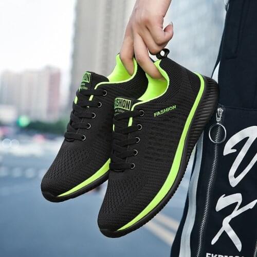 Mens and Womens Same Style Sneakers Lightweight Running Shoes Comfortable And Breathable Mesh Tennis Shoes Lace-up Anti-Slip
