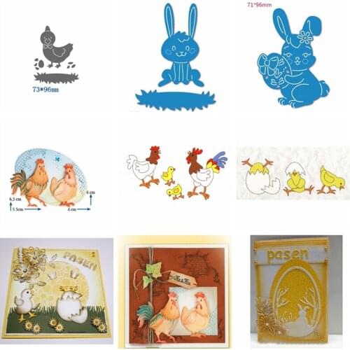 Cute Animal Metal Cutting Dies Stencil for DIY Scrapbooking Photo Ablum Decorative Embossing Paper Cards Crafts Easter Rabbit