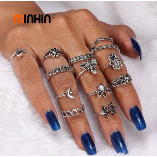 MINHIN Women's Gold Rings