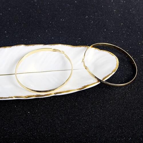 Fashion Jewelry 2020 New Design big Circle Hoop Earrings For Women High Quality Classic For Party Daily Wear Jewelry Gift