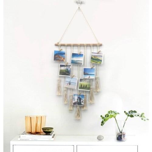Fashion Hand-woven Curtain Tapestry Household Handmade Photo Wall Background Wall Simple Tassel Design Living Room Tapestry